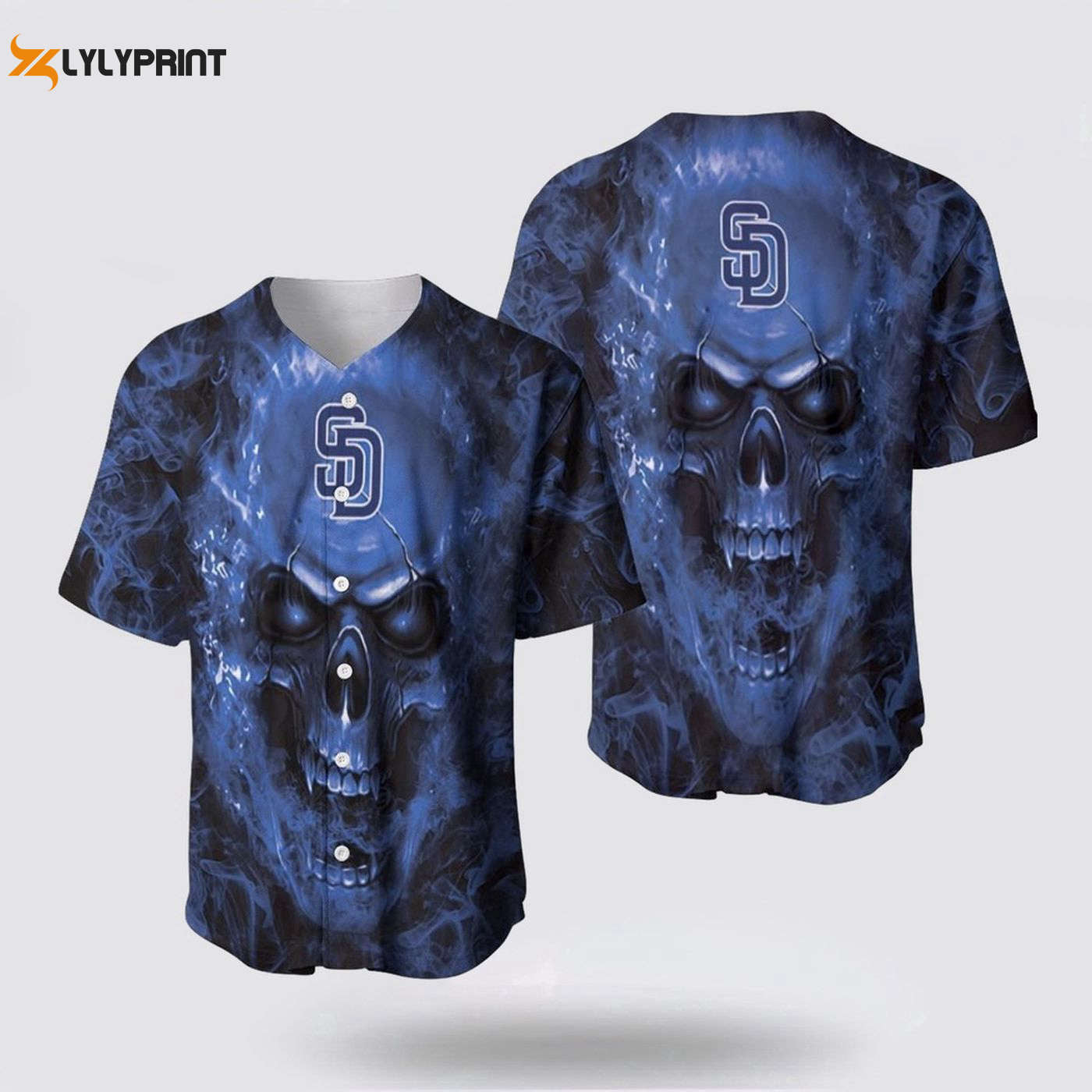 MLB San Diego Padres Baseball Jersey: Skull Adventure & Personality for Fans - lylyprint.com