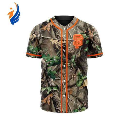 MLB San Francisco Giants Special Realtree Camo Hunting Baseball Jersey Gift for Men Women - Bafud