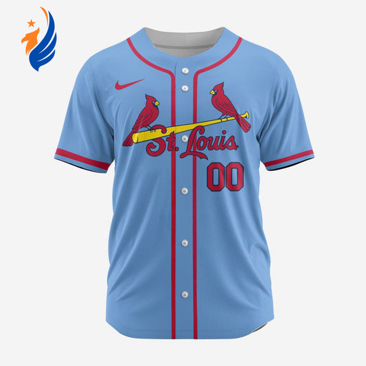 MLB St. Louis Cardinals Personalized Alternate 02 Baseball Jersey - Bafud
