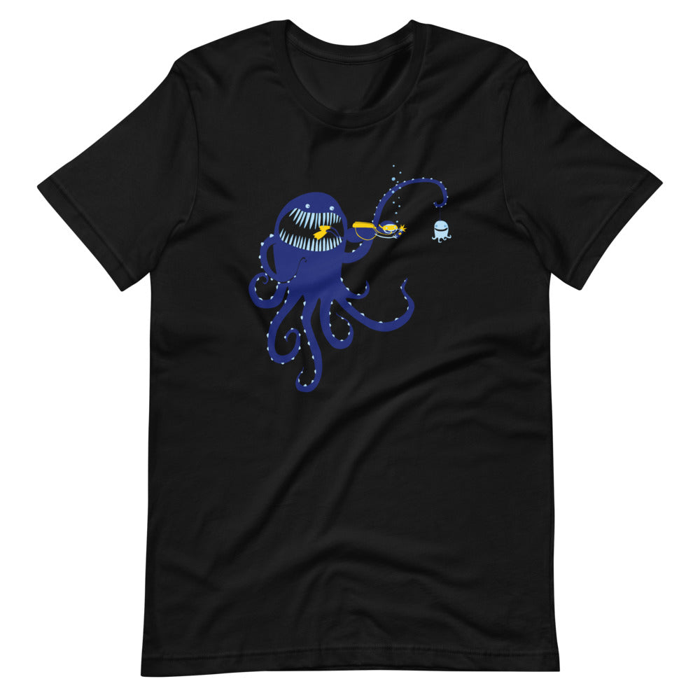 Tourism (Octopus vs. Diver) T-Shirt (Unisex)