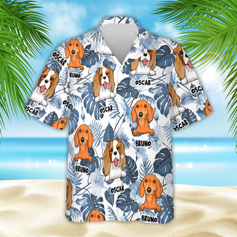 Summer Vacation Dog - Personalized Custom Hawaiian Shirt