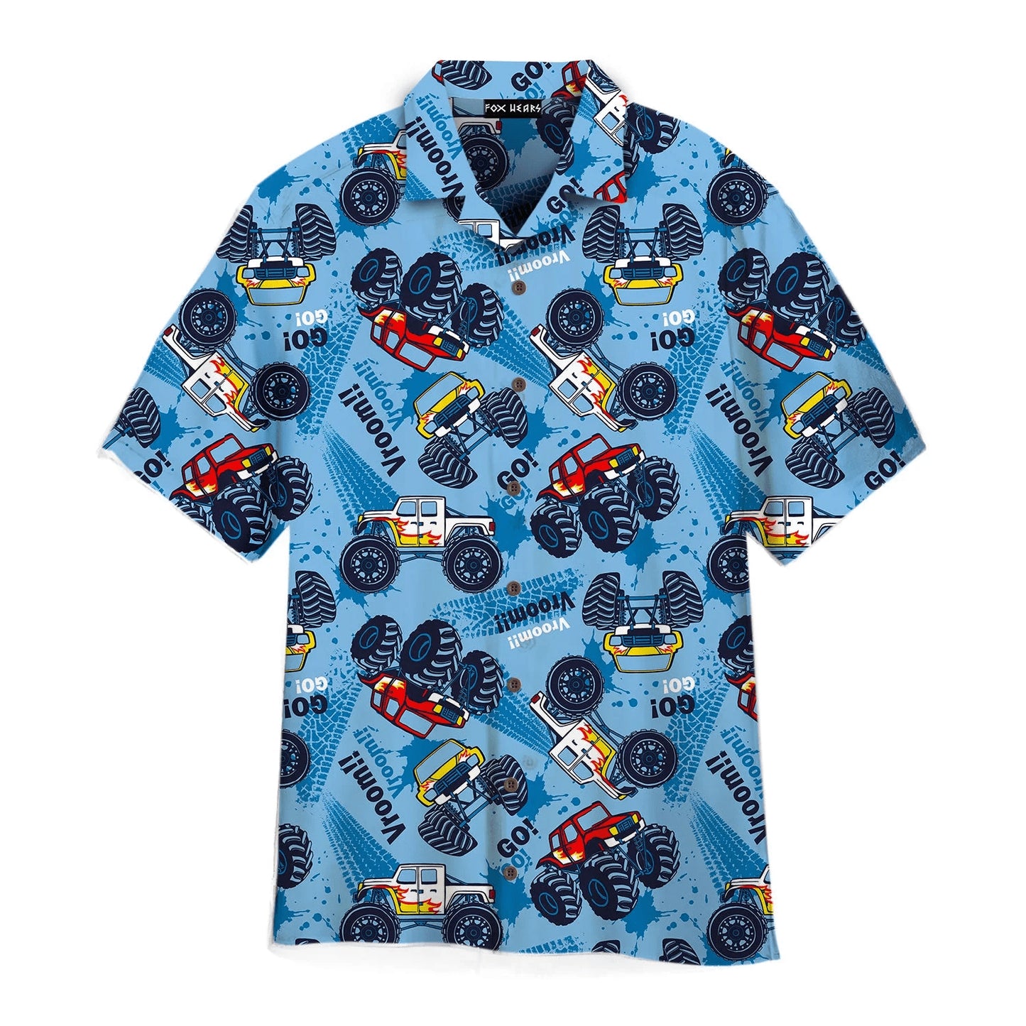 Monster Truck Cars Trendy Hawaiian Shirt