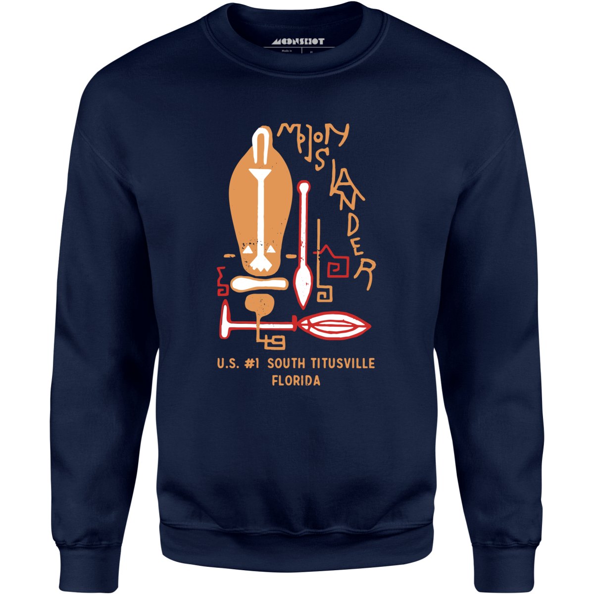 Moon Islander - Titusville, FL - Vintage Tiki Bar - Unisex Sweatshirt