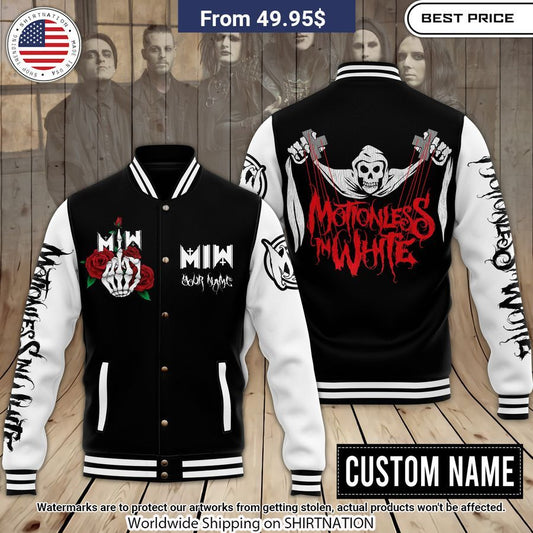 Motionless in White Custom Baseball Jacket