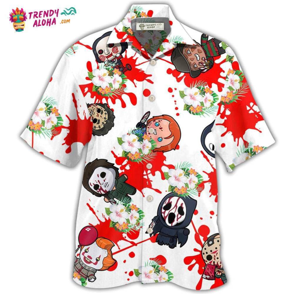 Movie Horror Movies Are My Hobby Hawaiian Shirt - Trendy Aloha