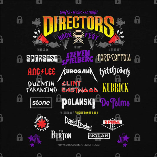 Movies Directors Rock Fest T-Shirt