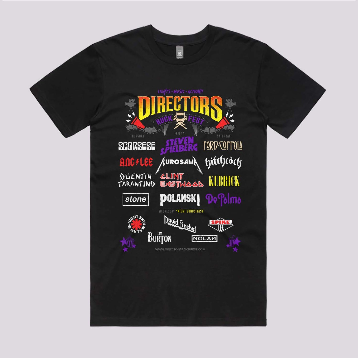 Movies Directors Rock Fest T-Shirt