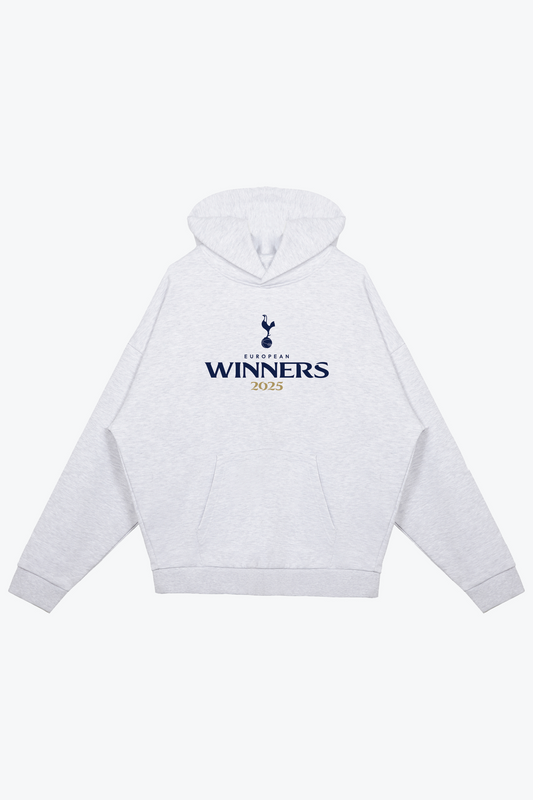 Tottenham Hotspur FC Europa League Champions Heavyweight Hoodie - Ash