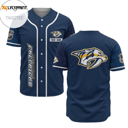 Nashville Predators Baseball Jersey For Fans BJ0050 - lylyprint.com