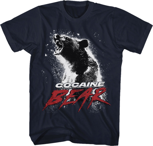 Navy Blue Movie Poster Cocaine Bear T-Shirt