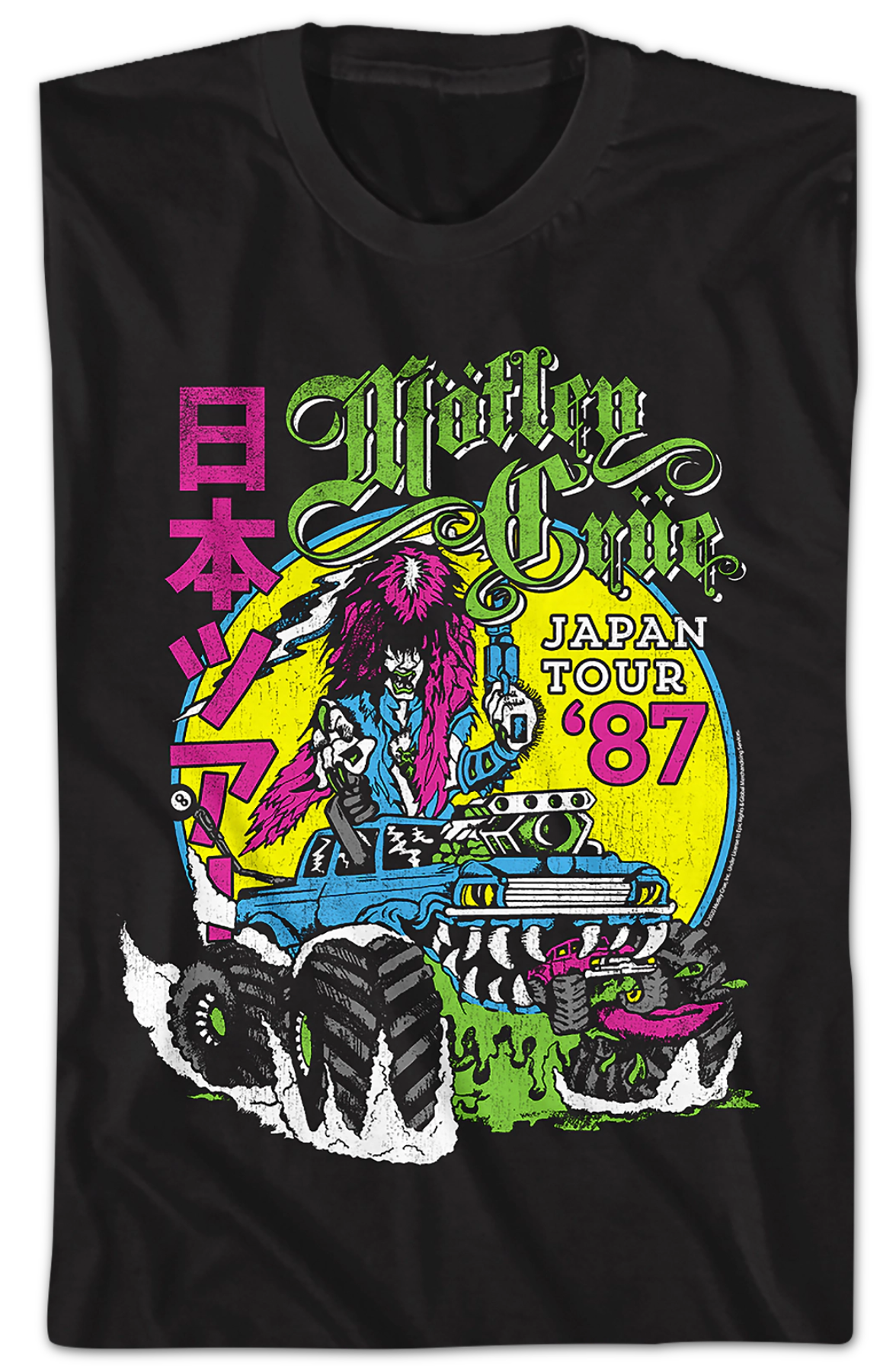 Neon Japan Tour '87 Motley Crue T-Shirt