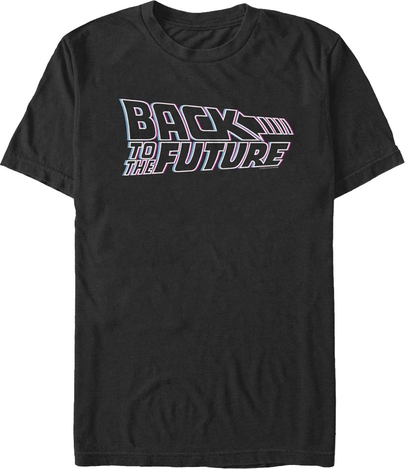 Neon Movie Logo Back To The Future T-Shirt