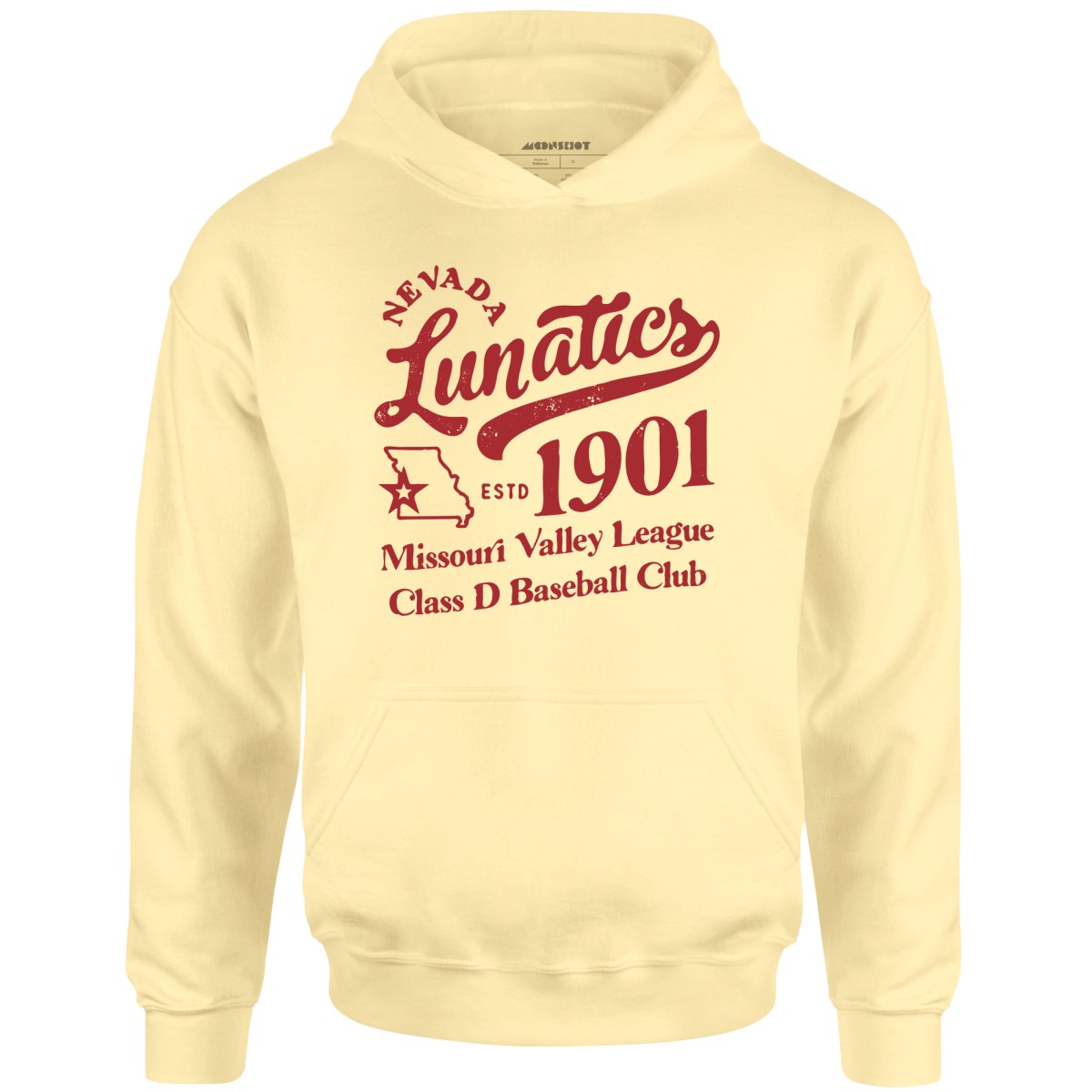 Nevada Lunatics - Missouri - Vintage Defunct Baseball Teams - Unisex Hoodie