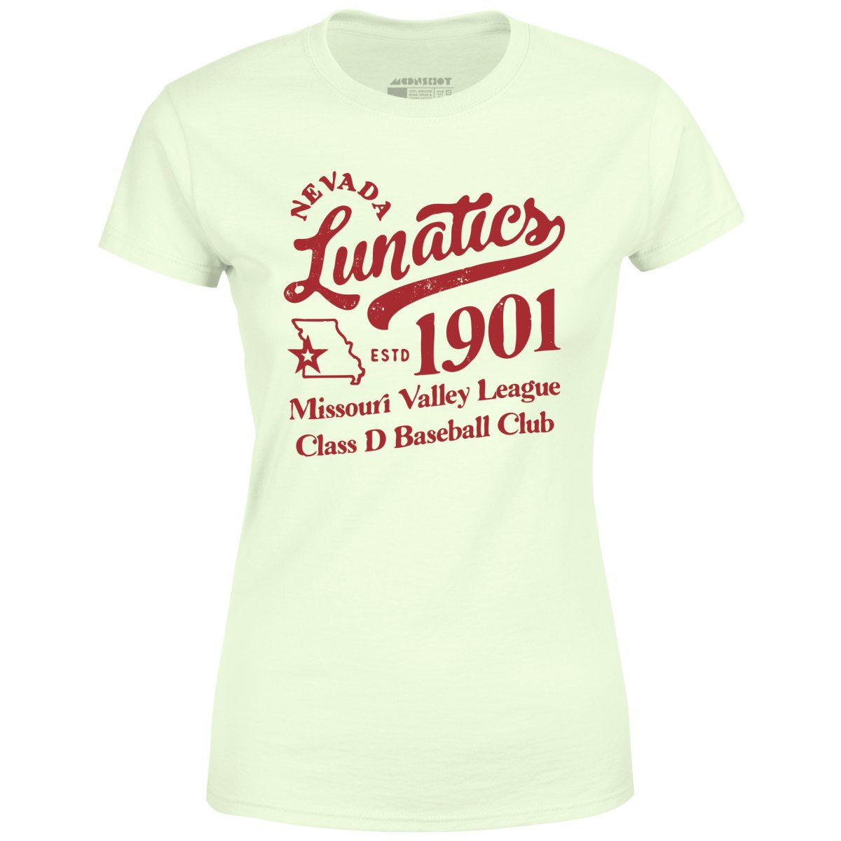 Nevada Lunatics - Missouri - Vintage Defunct Baseball Teams - Women's T-Shirt