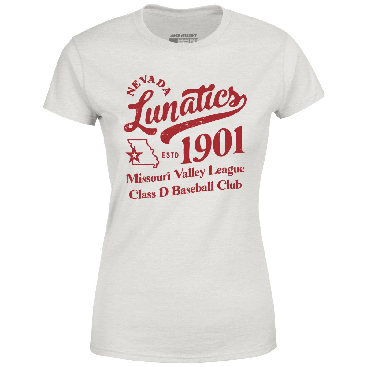 Nevada Lunatics - Missouri - Vintage Defunct Baseball Teams - Women's T-Shirt