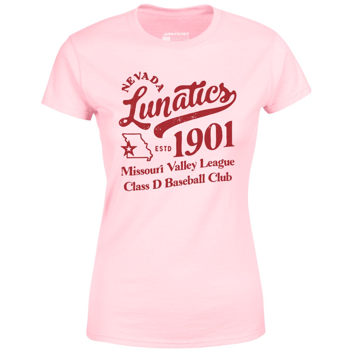 Nevada Lunatics - Missouri - Vintage Defunct Baseball Teams - Women's T-Shirt
