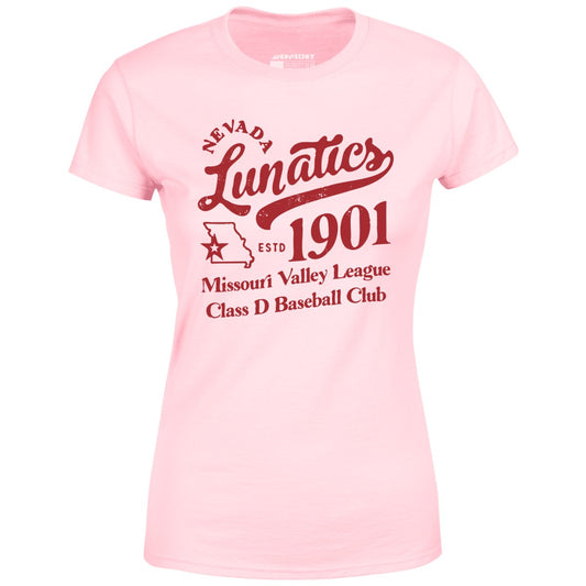 Nevada Lunatics - Missouri - Vintage Defunct Baseball Teams - Women's T-Shirt
