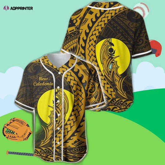 New Caledonia Wings Style Baseball Jersey