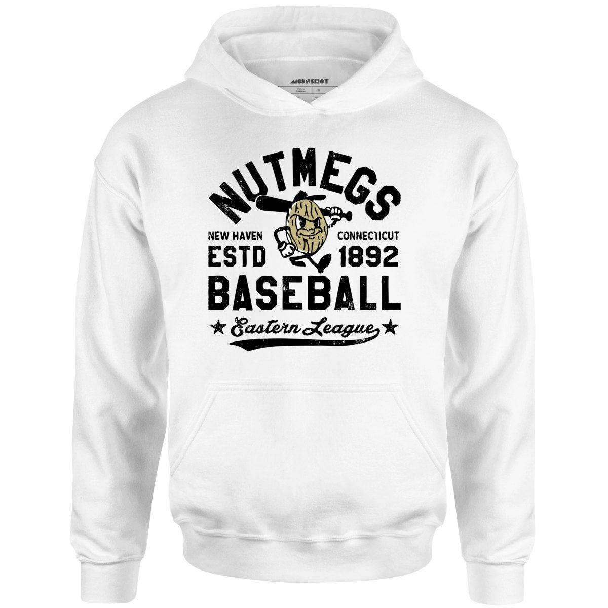 New Haven Nutmegs - Connecticut - Vintage Defunct Baseball Teams - Unisex Hoodie