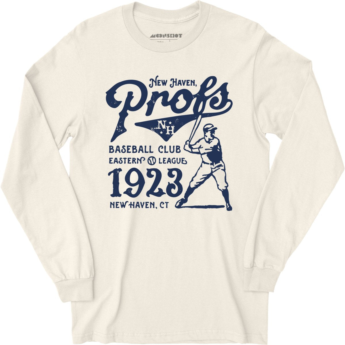 New Haven Profs - Connecticut - Vintage Defunct Baseball Teams - Long Sleeve T-Shirt