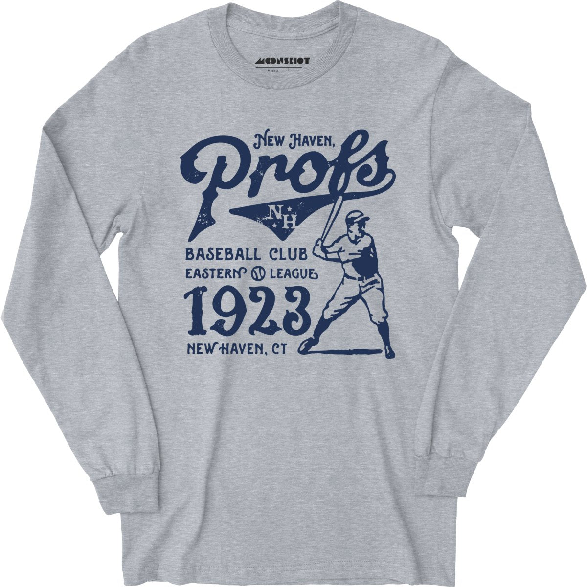 New Haven Profs - Connecticut - Vintage Defunct Baseball Teams - Long Sleeve T-Shirt