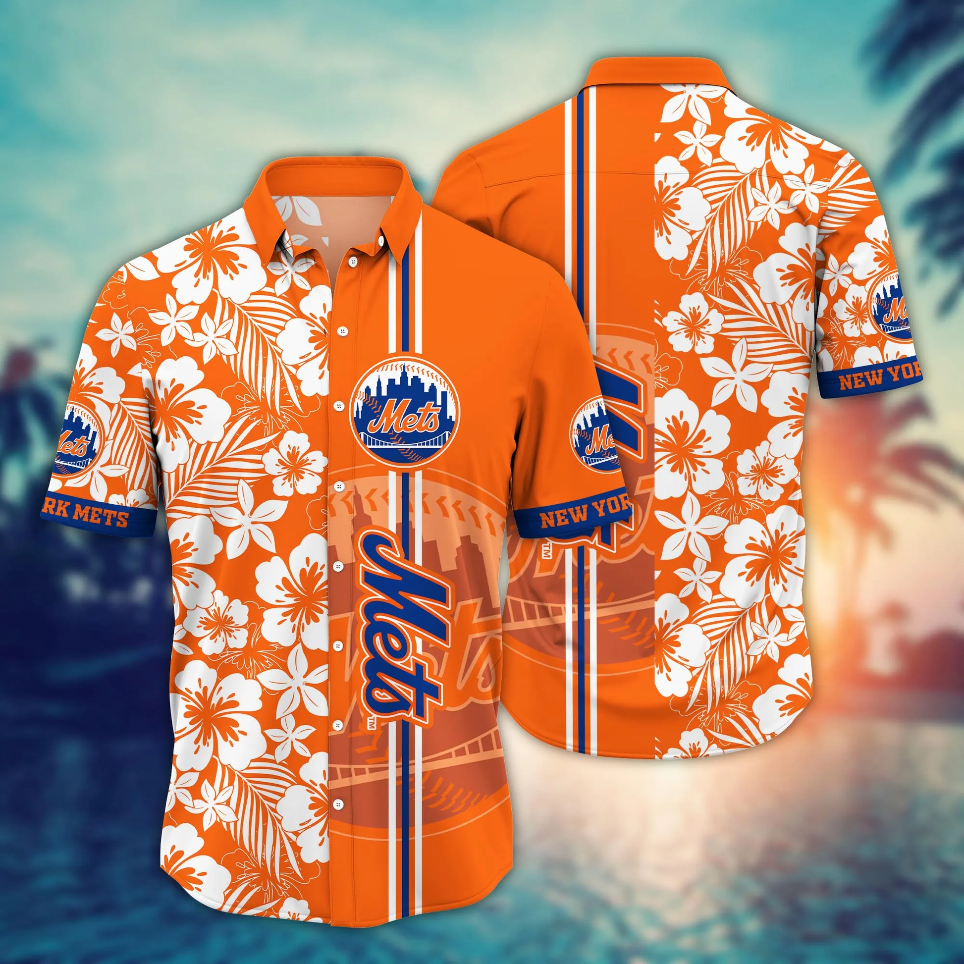 New York Mets MLB Hawaiian Shirt Sun-Soakedtime Aloha Shirt