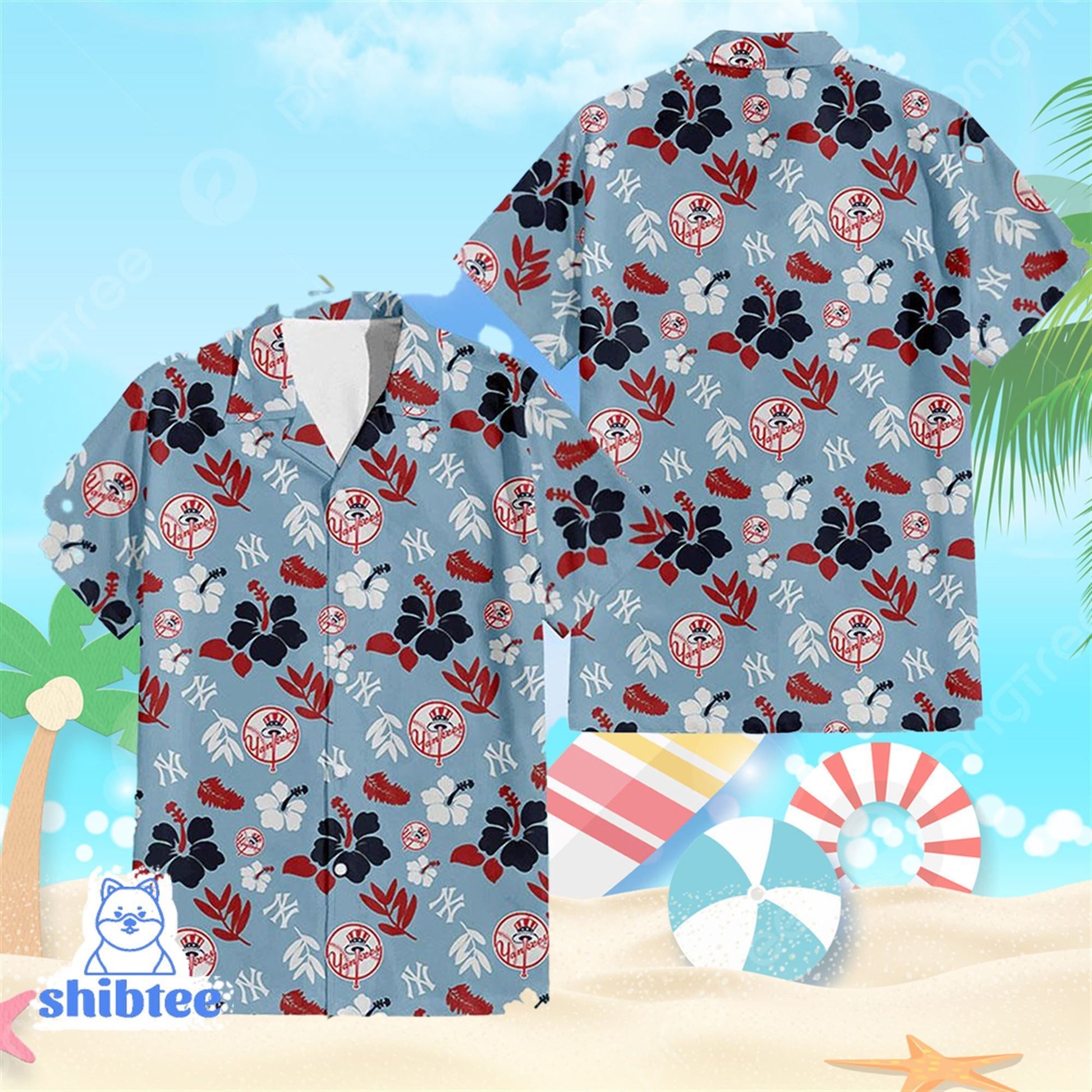 New York Yankees Hawaiian Giveaway Special Shirt