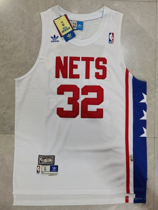 new york nets #32 erving Nets 32#j Dr. J - White Retro Jersey Style 4