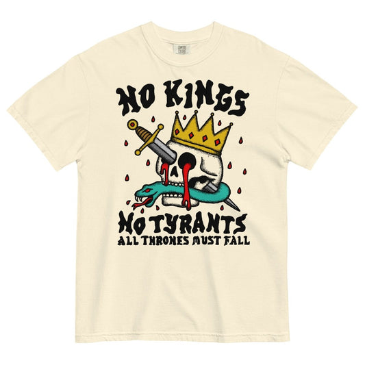 No Kings No Tyrants Tshirt Hoodie, Sweatshirt | InkThreadWorks.com (Image 1)