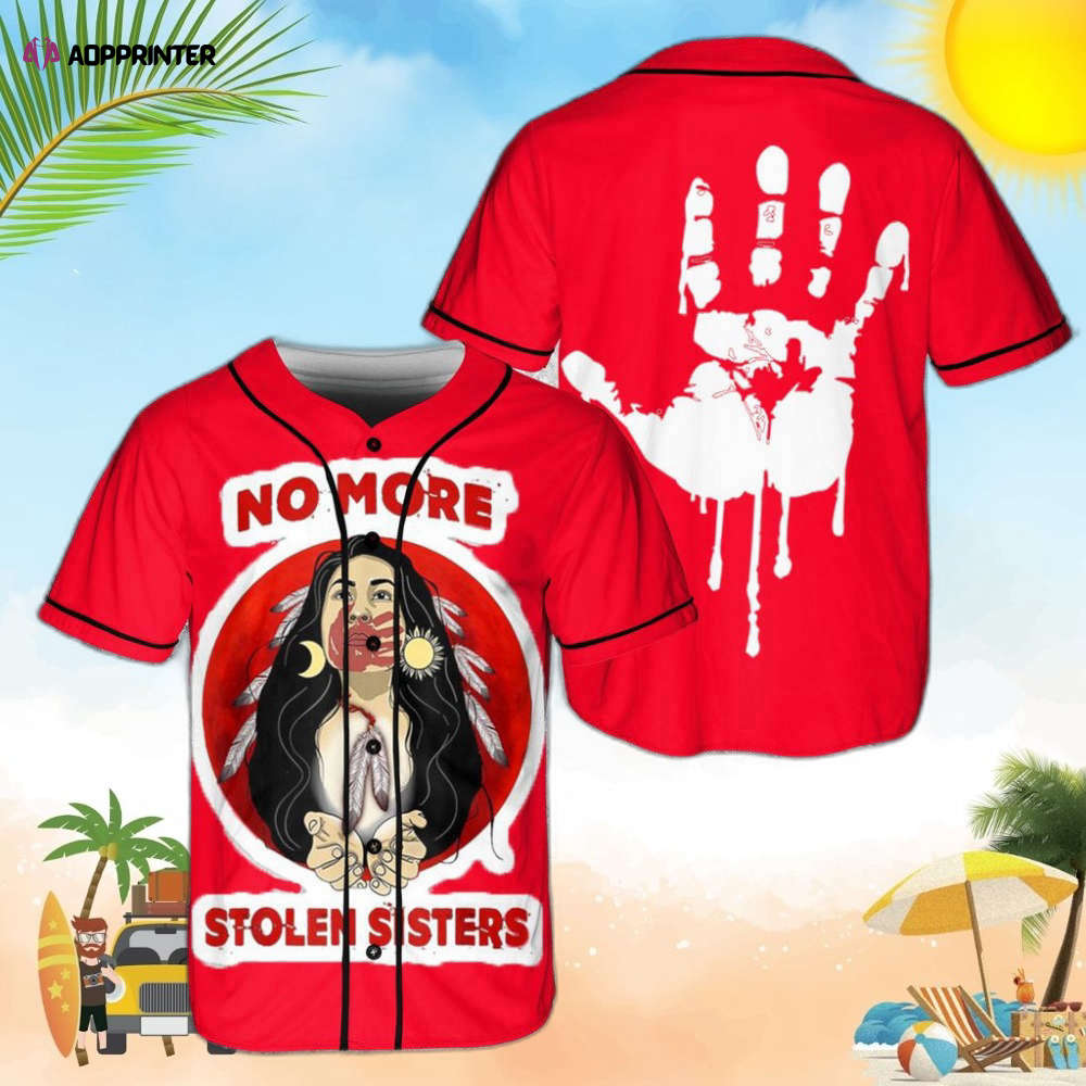 No More Stolen Sister Native Baseball Jersey - Aopprinter