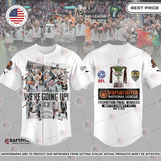 Notts County FC We are going up Baseball Jersey