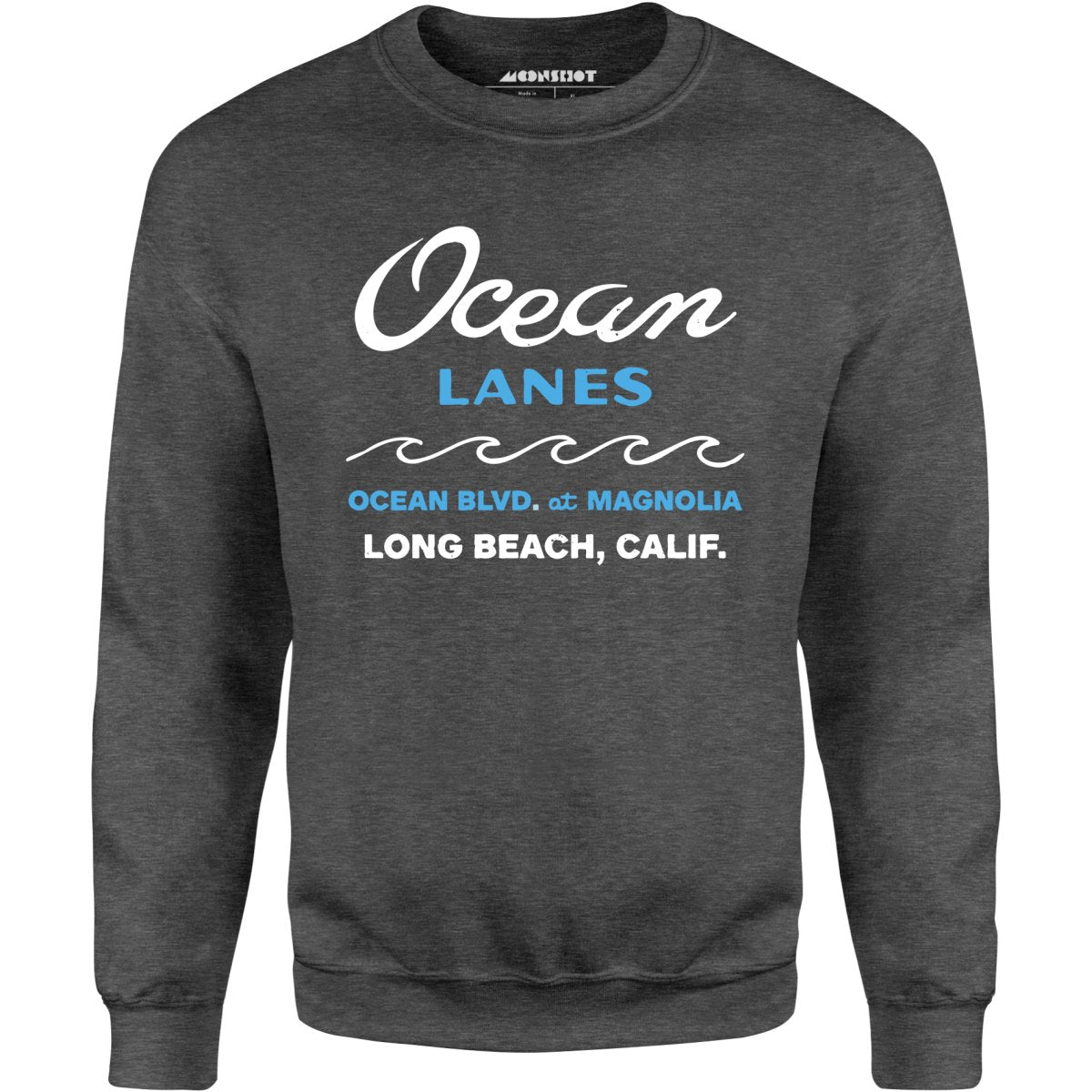 Ocean Lanes - Long Beach, CA - Vintage Bowling Alley - Unisex Sweatshirt