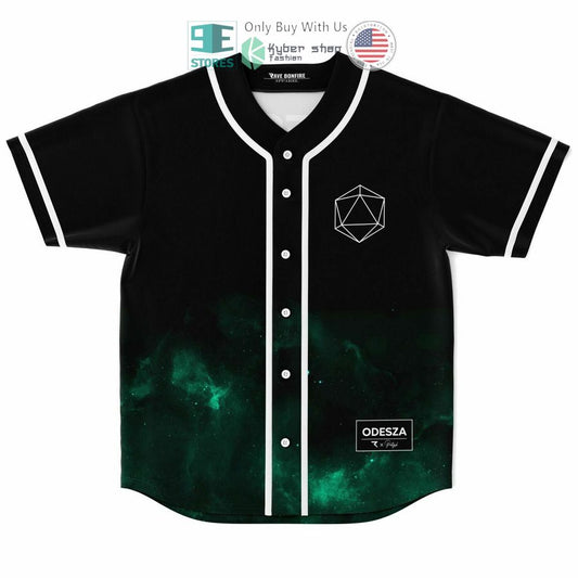 BEST ODESZA galaxy black green Baseball Jersey