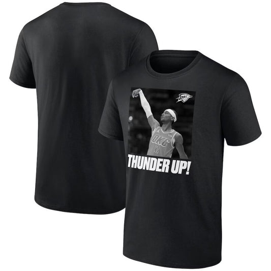 oklahoma city thunder shai gilgeous-alexander black 2025 finals champions