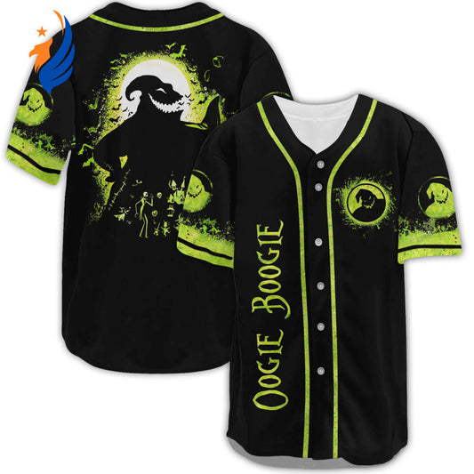 Unleash Your Inner Fan with Oogie Boogie Baseball Jersey - Perfect for Halloween Lovers! - Bafud