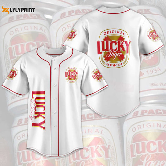 Original Lucky Lager Baseball Jersey - lylyprint.com