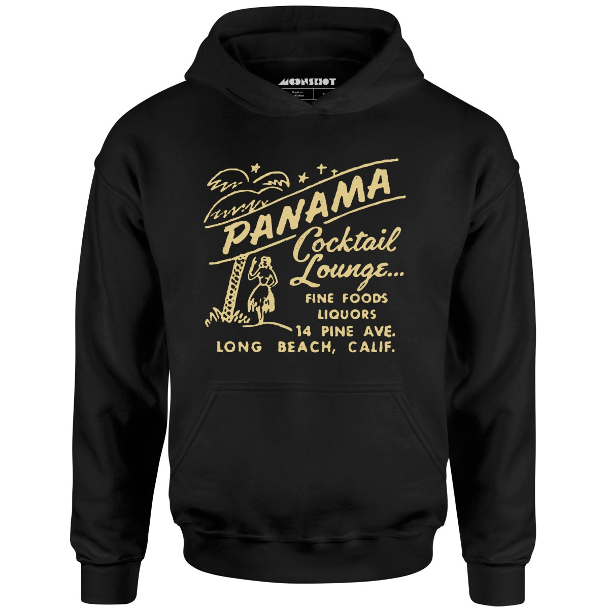 Panama Cocktail Lounge - Long Beach, CA - Vintage Tiki Bar - Unisex Hoodie