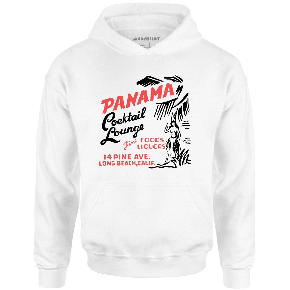 Panama Cocktail Lounge v2 - Long Beach, CA - Vintage Tiki Bar - Unisex Hoodie