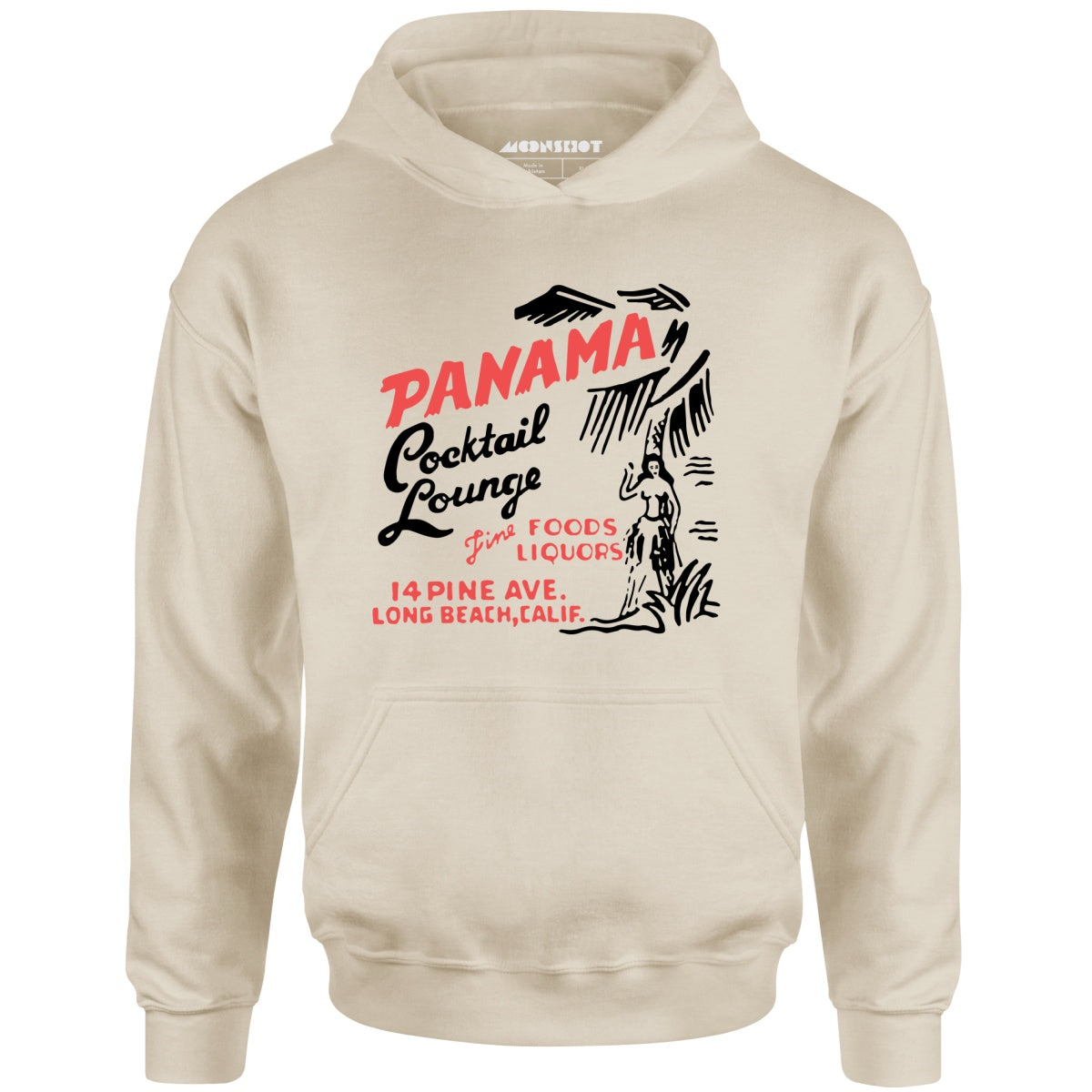 Panama Cocktail Lounge v2 - Long Beach, CA - Vintage Tiki Bar - Unisex Hoodie