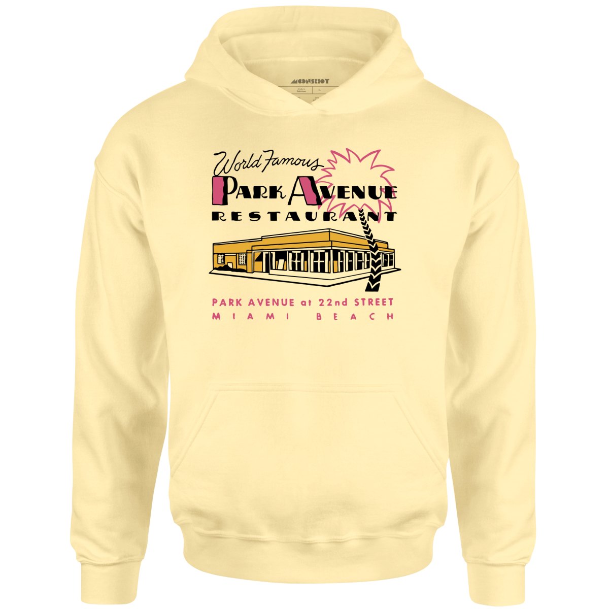 Park Avenue - Miami Beach, FL - Vintage Restaurant - Unisex Hoodie