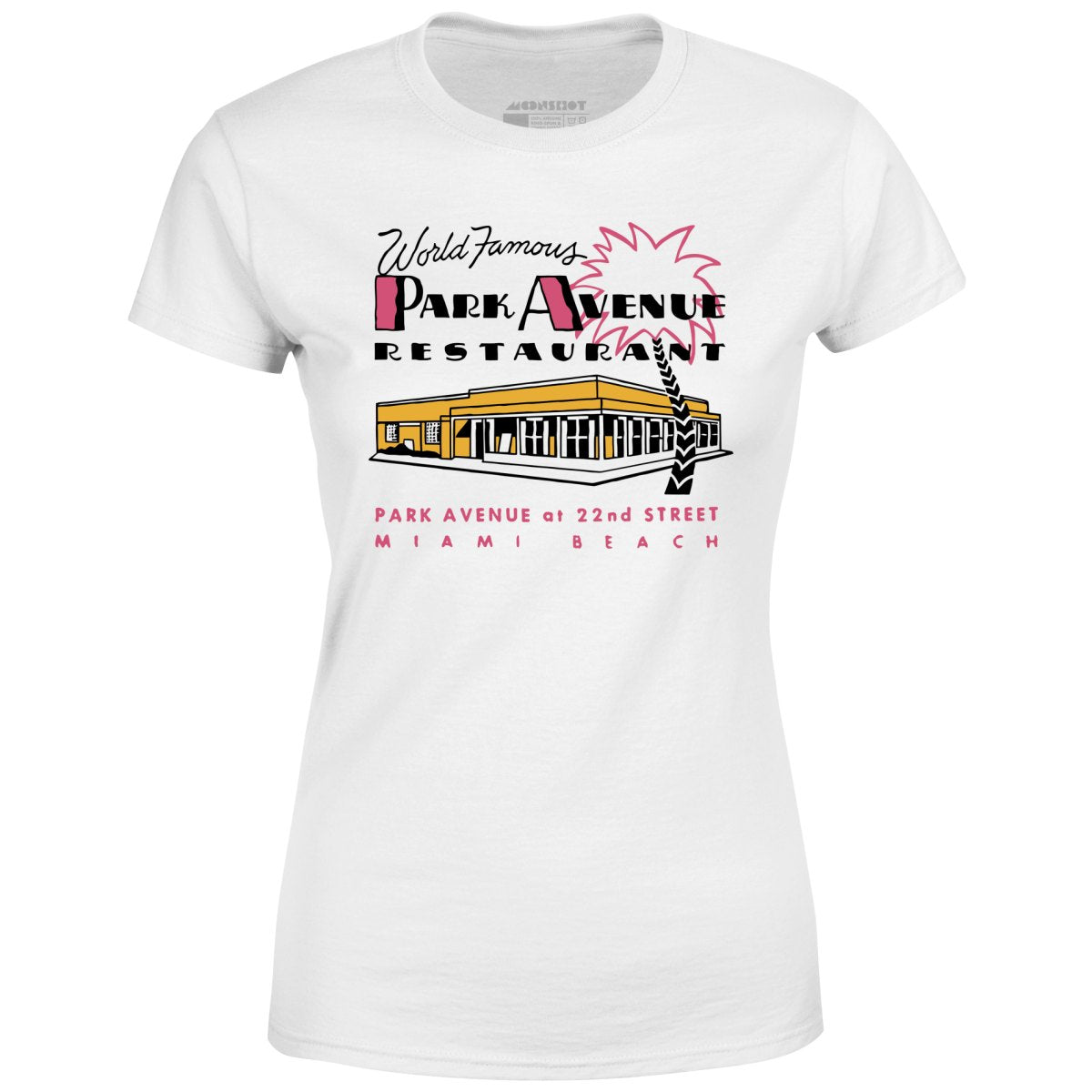 Park Avenue - Miami Beach, FL - Vintage Restaurant - Women's T-Shirt