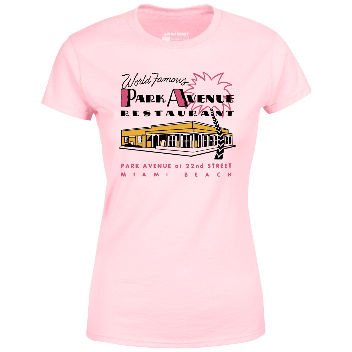 Park Avenue - Miami Beach, FL - Vintage Restaurant - Women's T-Shirt