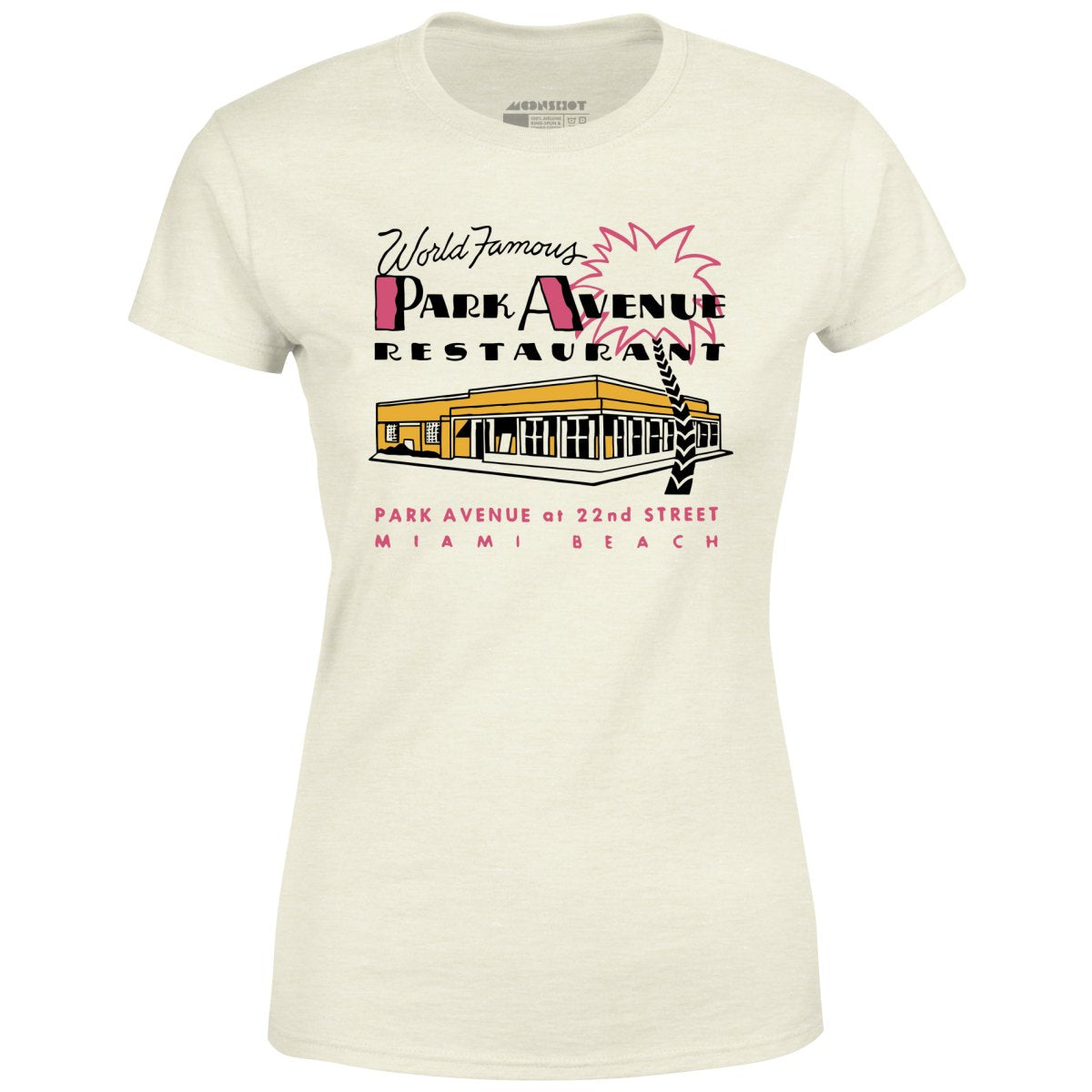 Park Avenue - Miami Beach, FL - Vintage Restaurant - Women's T-Shirt