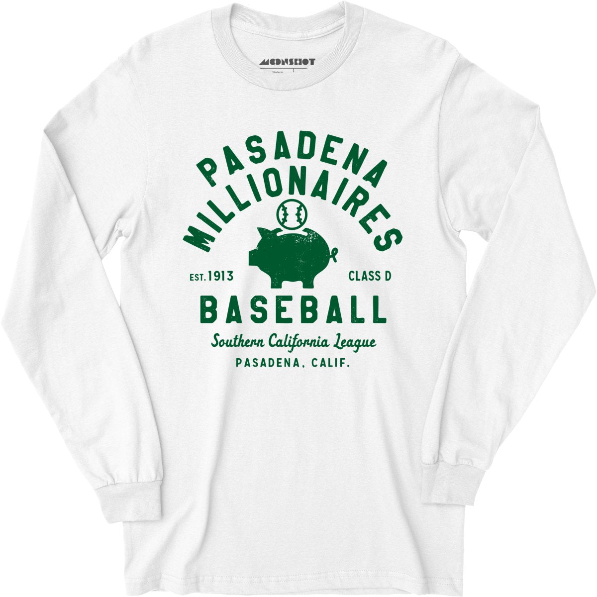 Pasadena Millionaires - California - Vintage Defunct Baseball Teams - Long Sleeve T-Shirt