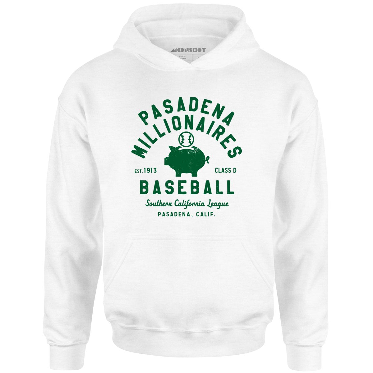 Pasadena Millionaires - California - Vintage Defunct Baseball Teams - Unisex Hoodie