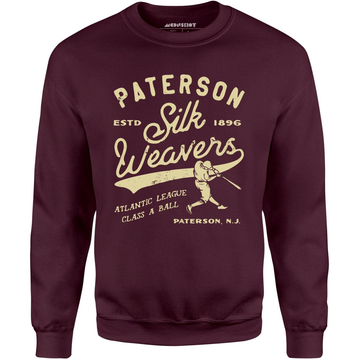 Paterson Silk Weavers - New Jersey - Vintage Defunct Baseball Teams - Unisex Sweatshirt