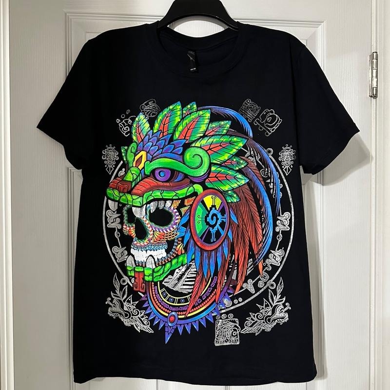 penacho Quetzacoalt y-shirt Black Cotton Hoodie, Sweatshirt | InkThreadWorks.com