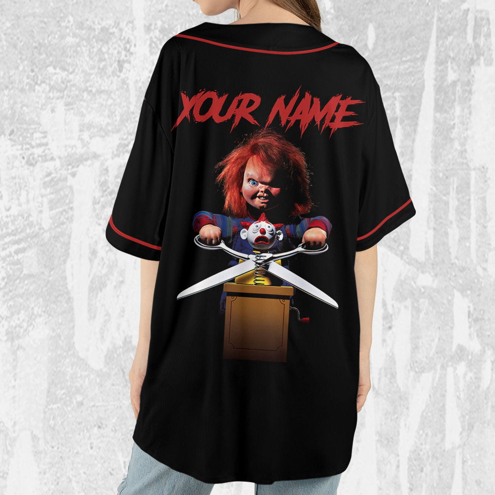 Personalize Child's Play Scare Chucky Jersey, Halloween Chucky Jersey, Chucky Baseball Jersey - lylyprint.com