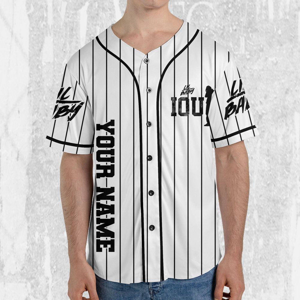 Personalize Lil Baby It's Only Us Jersey, Lil Baby Baseball Jersey, Lil Baby Rap Jersey - lylyprint.com