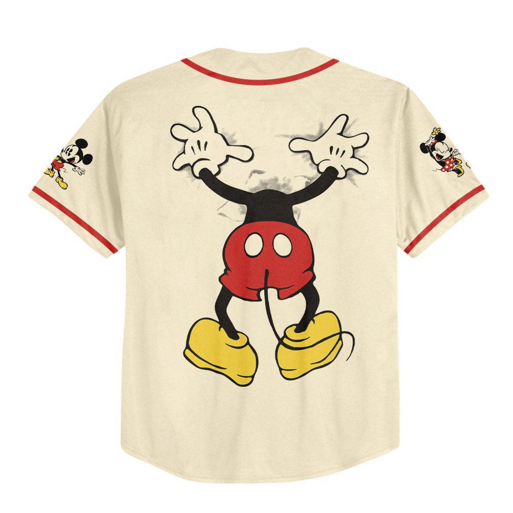 Cute Personalized Mickey Classic Jersey - Perfect Disney Baseball Gift for Fans - Best Birthday Surprise - Bafud